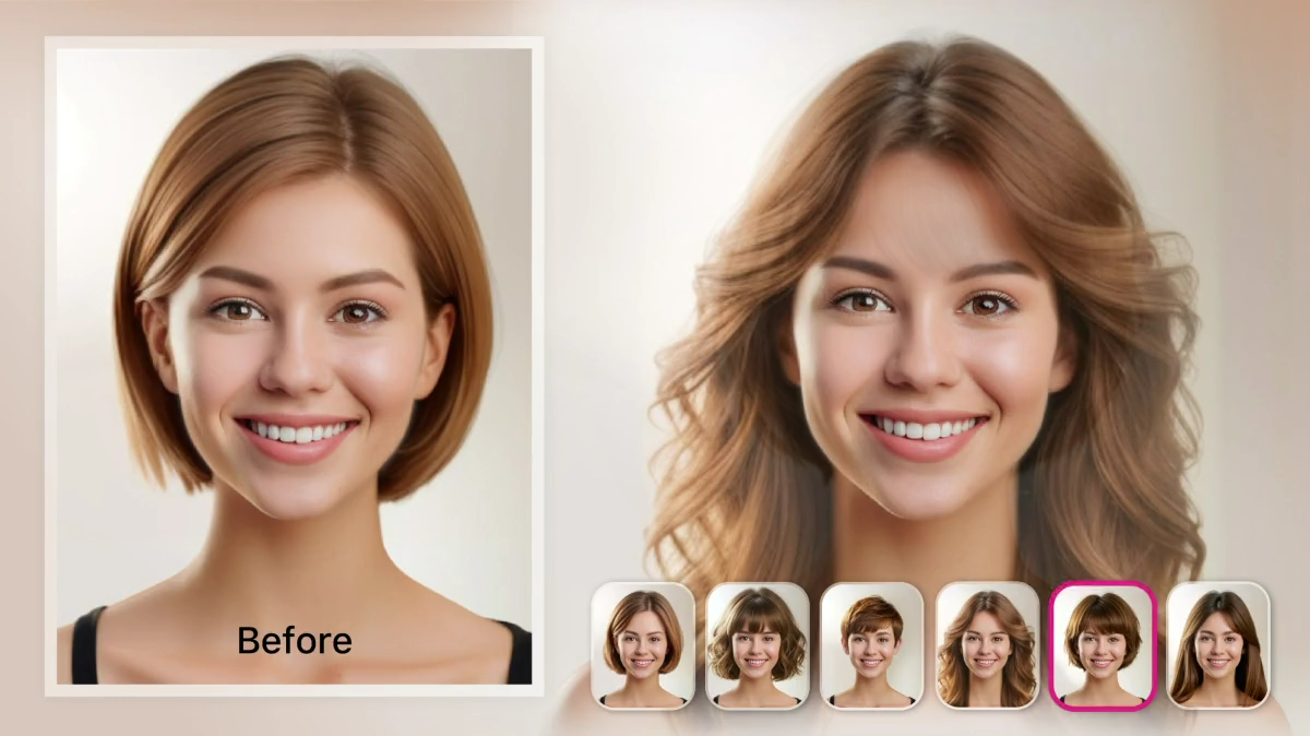 Essayer coiffure pour visage ovale femme