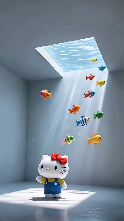 Hello Kitty 動態桌布圖
