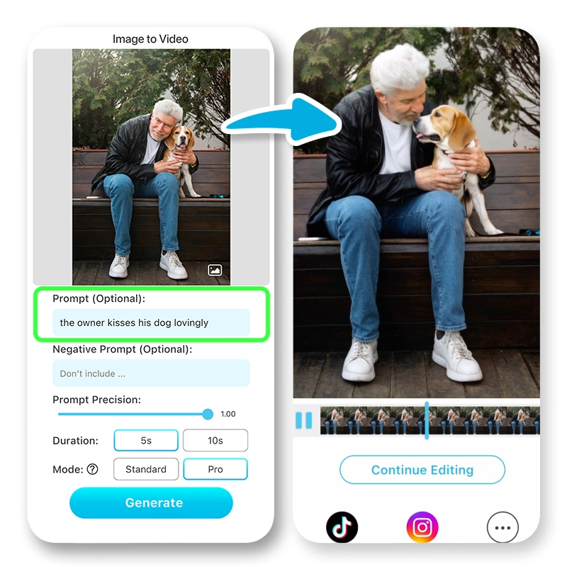 Image to video : faites bouger votre vidéo avec le générateur de vidéo