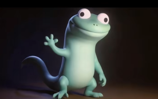 Animated lizard meme