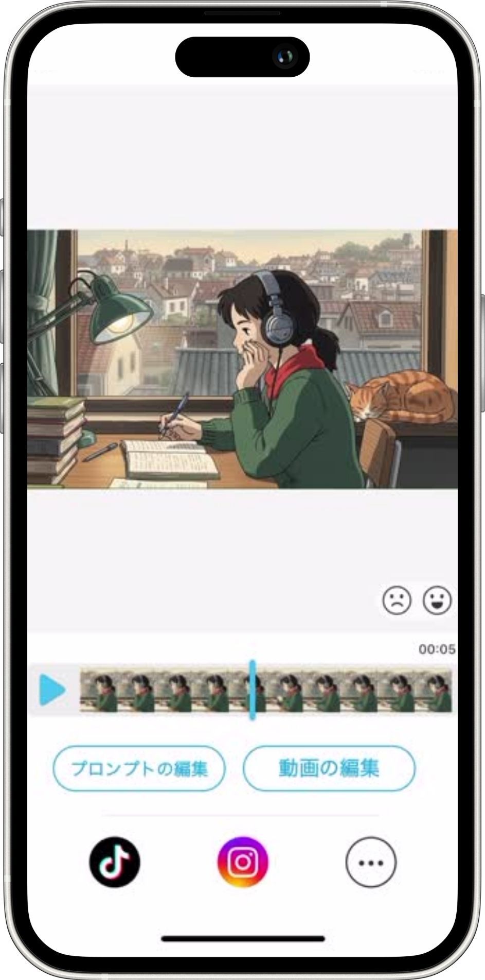 スマホでうごイラを作成
