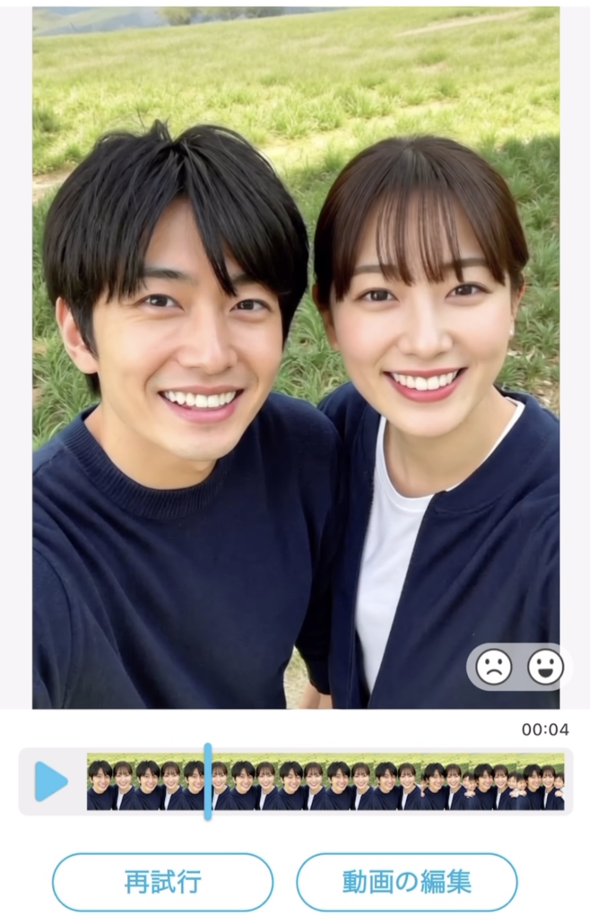 自分の子供が出てくるエフェクト