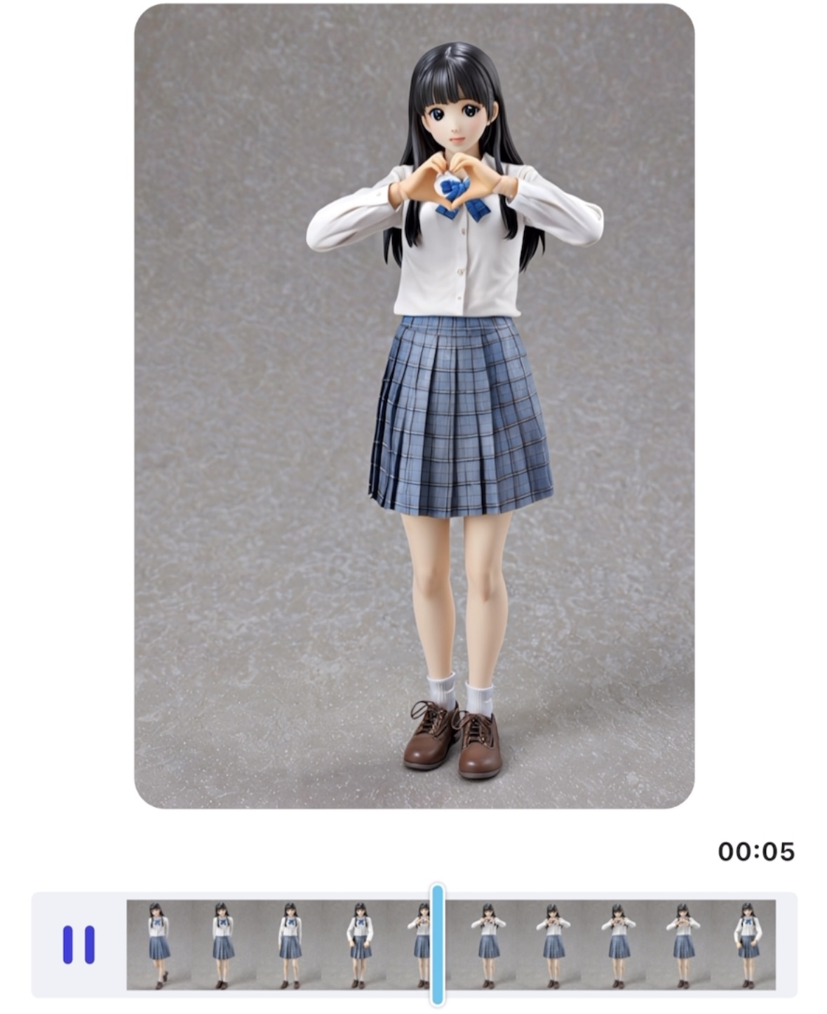 AIフィギュアを動かした様子