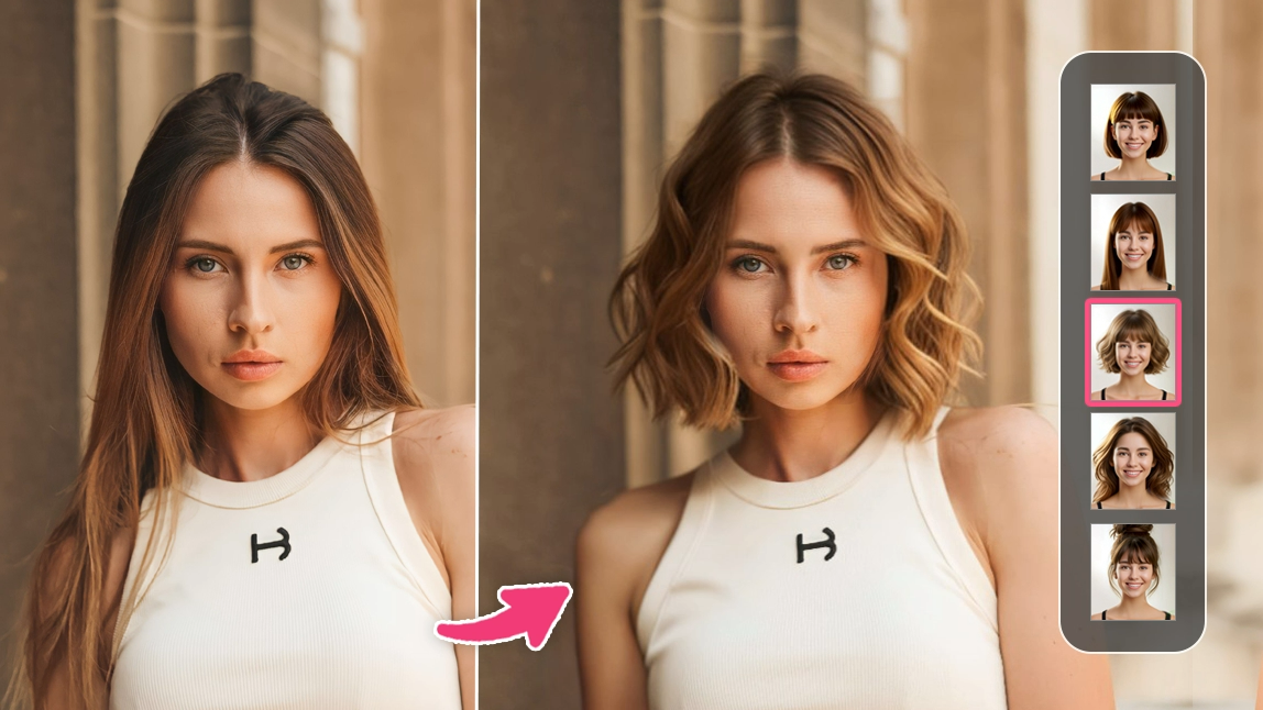 Simulateur coiffure IA