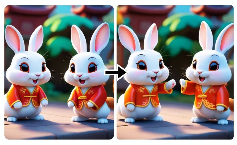 中秋節Q版圖案動起來