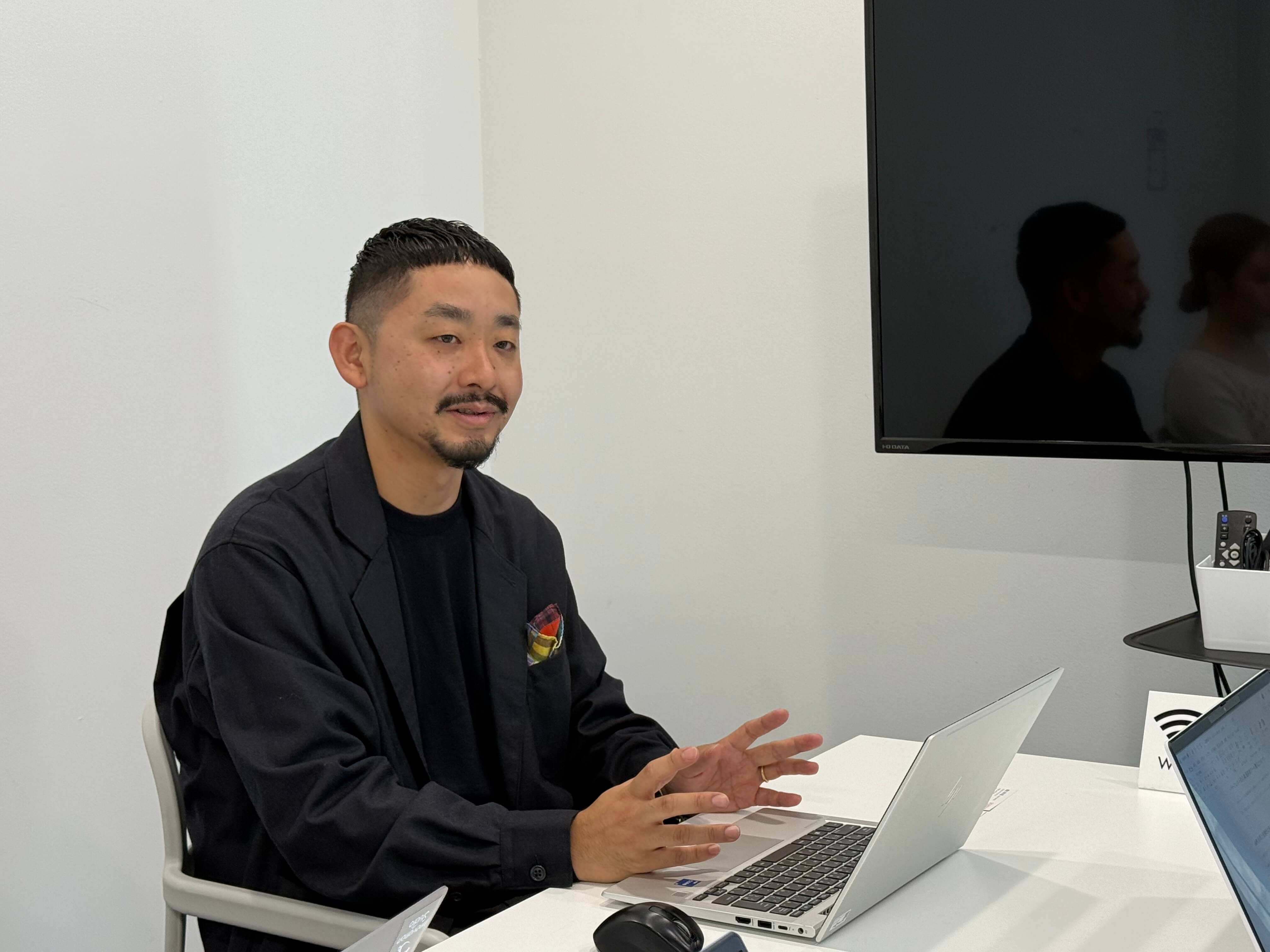 インタビュー風景