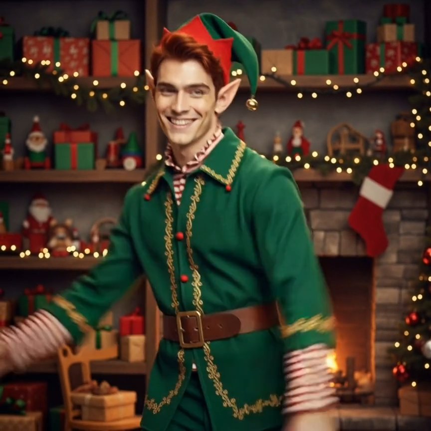 Créer video lutin dansant de Noël