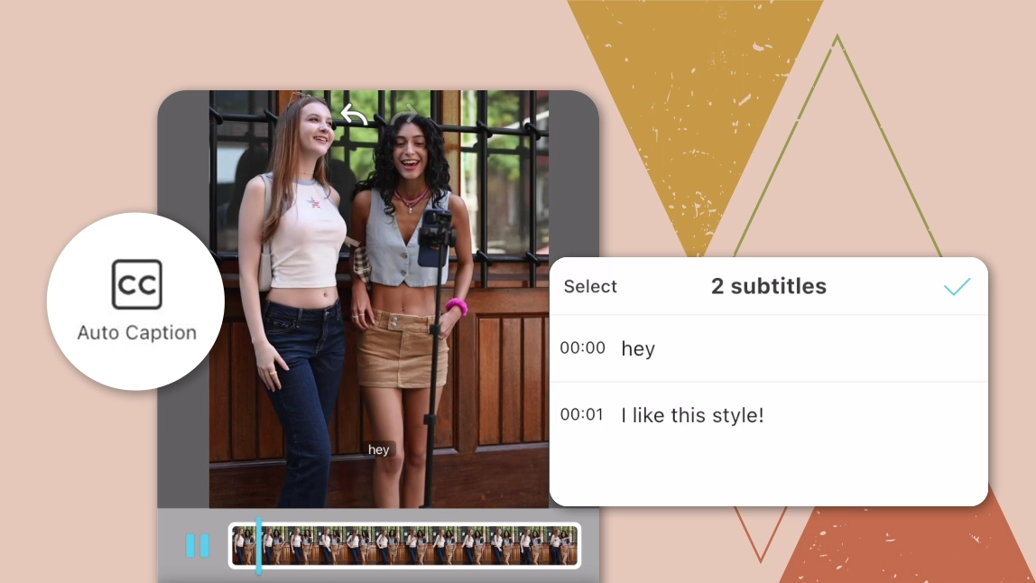 Auto Captions in YouCam Video