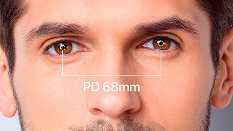 Détection automatique de la distance pupillaire (DP)