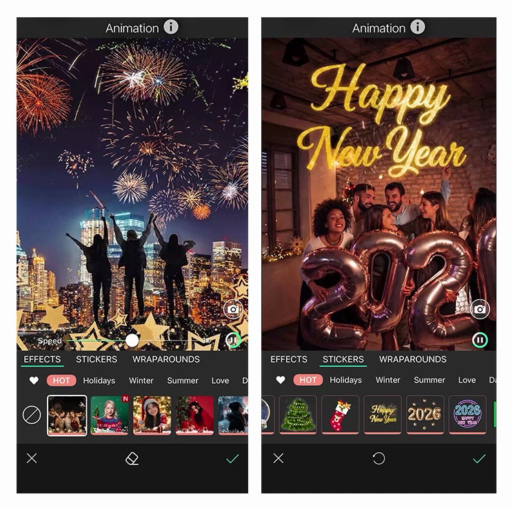 Add Happy New Year Frames & Templates