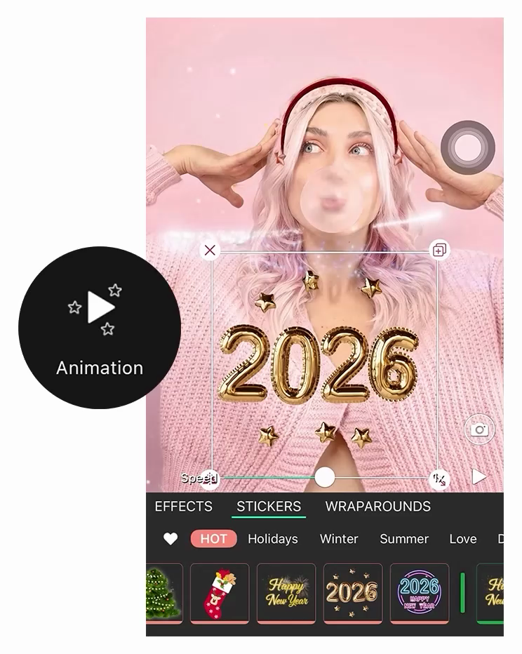 New Year Animated Stickers