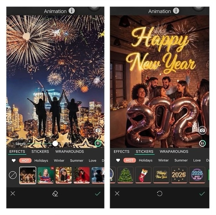 Come Aggiungere "Auguri di Buon Anno" alle Foto