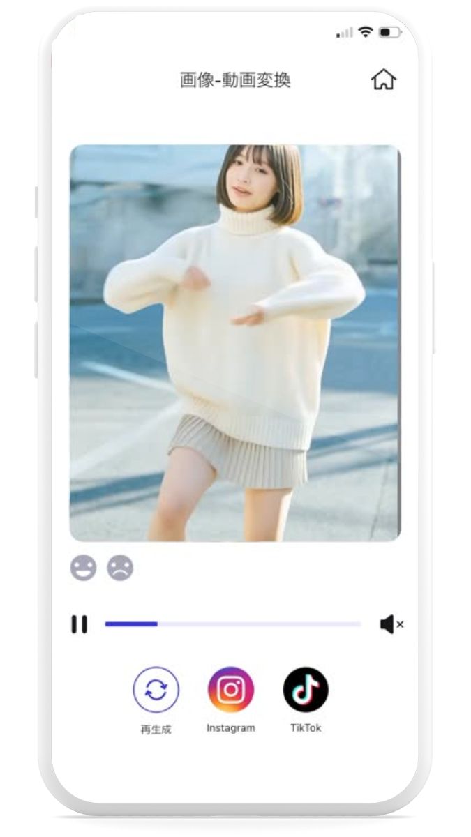 AIコラ画像を動かす