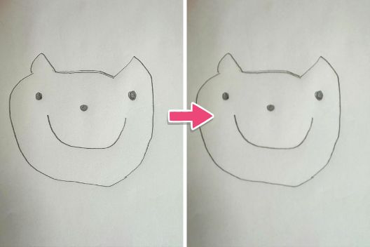 鉛筆スケッチ落書き
