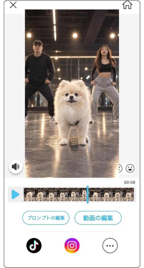流行りのダンス犬動画（白ポメVer）