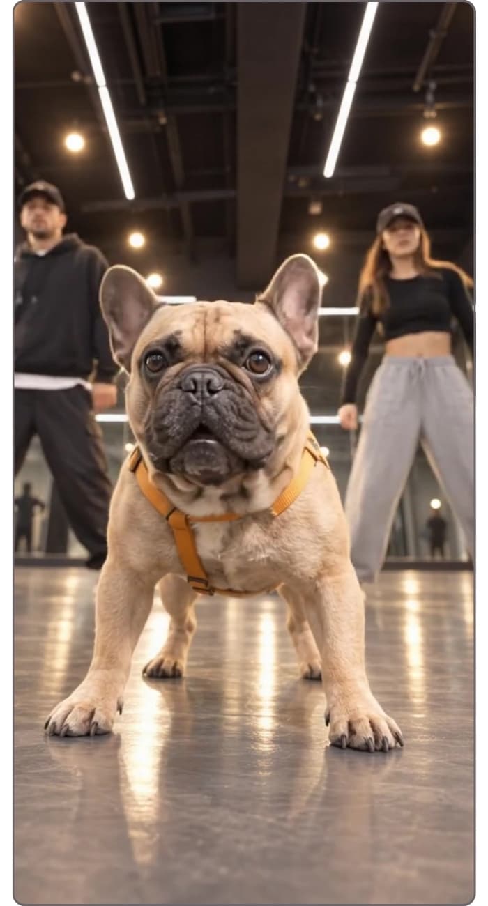 SNSで流行りのダンス犬動画