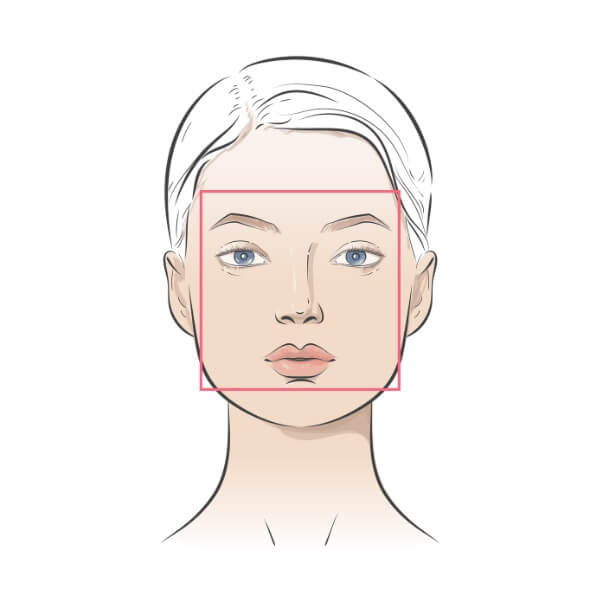 Visage carré