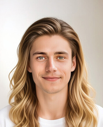 Male Hairstyle- Blended Blonde Hair