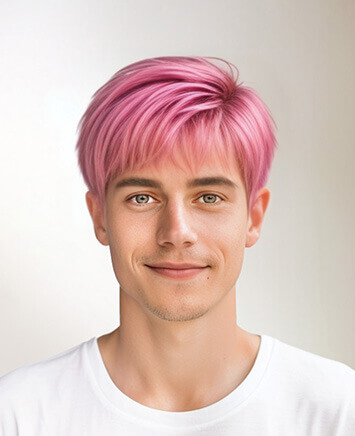 Male Hairstyle- Pixie Pink