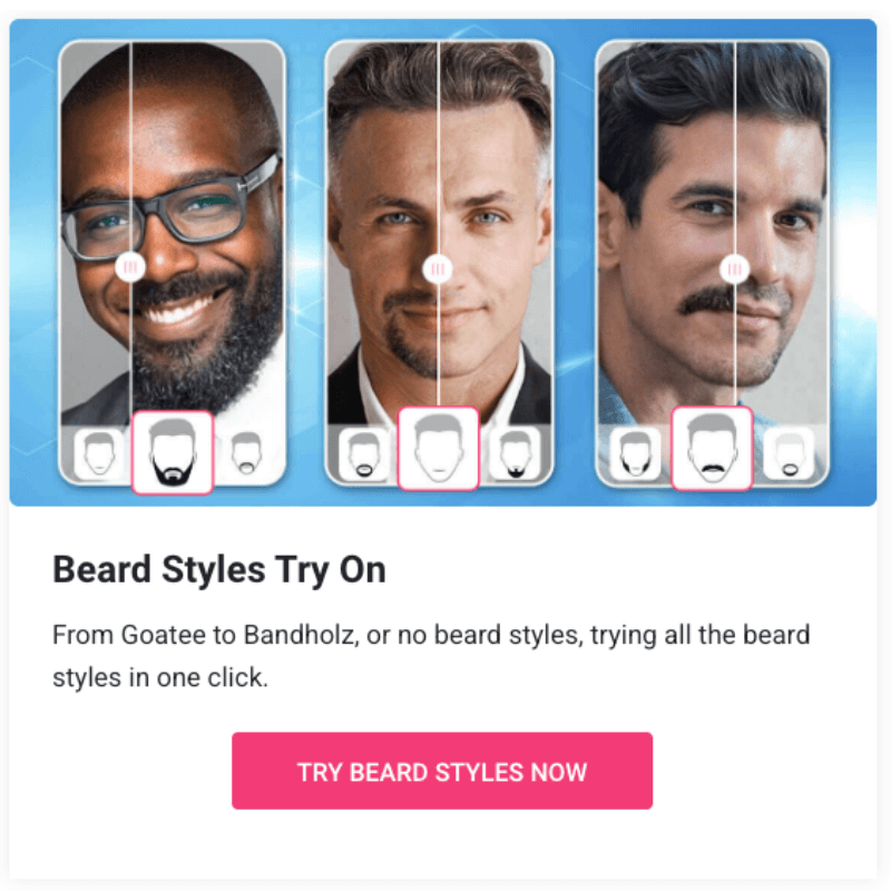 Go to Beard Try On Page Choose “Styles”