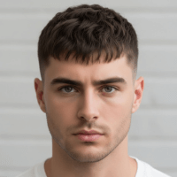 Fluffy Fringe Male or Boy Haircut
