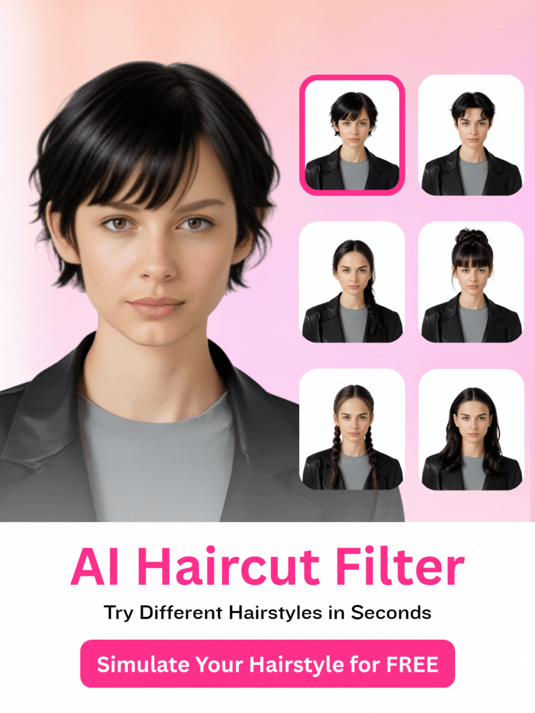Frisuren Filter mit KI