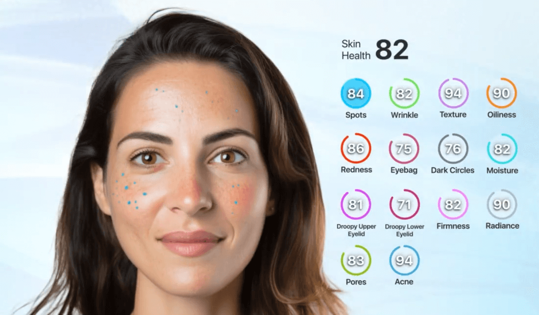 Detects Skin Age in Two Seconds