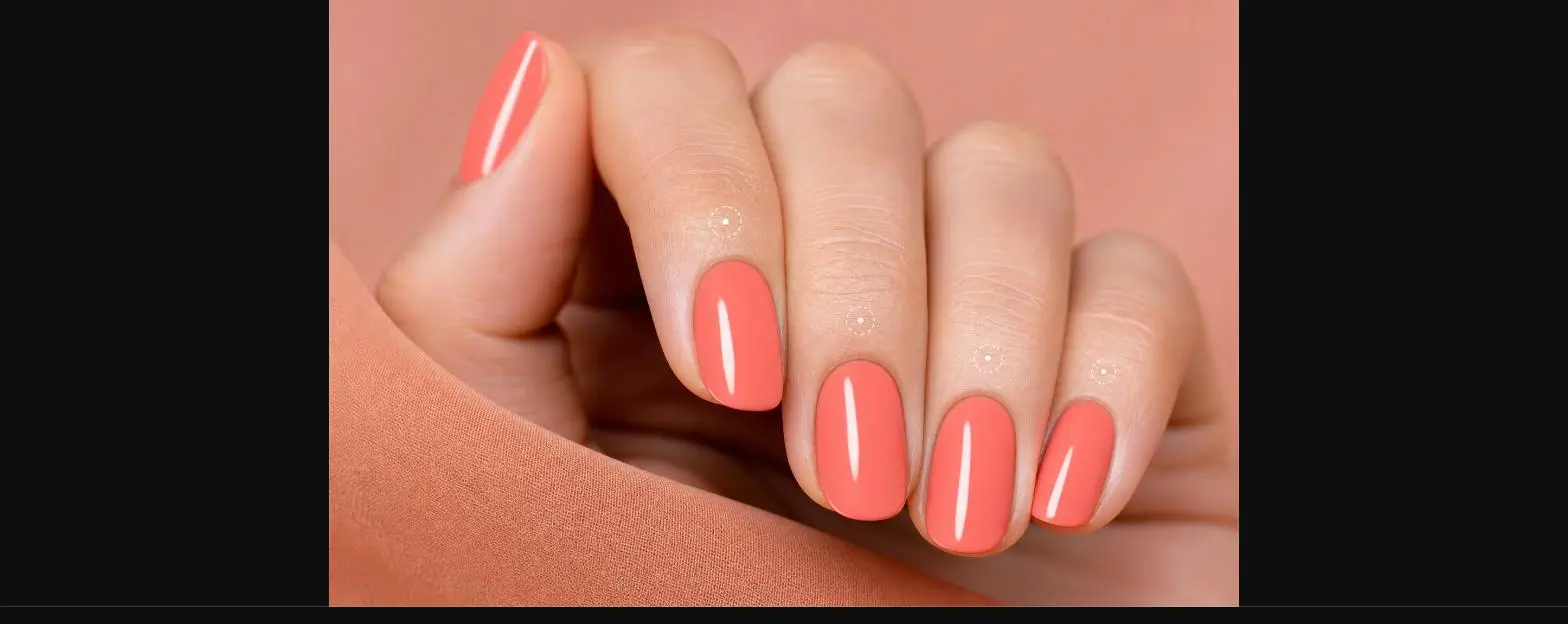 Close-up of AI-rendered nail paint showing realistic shadow and shine on curved nails