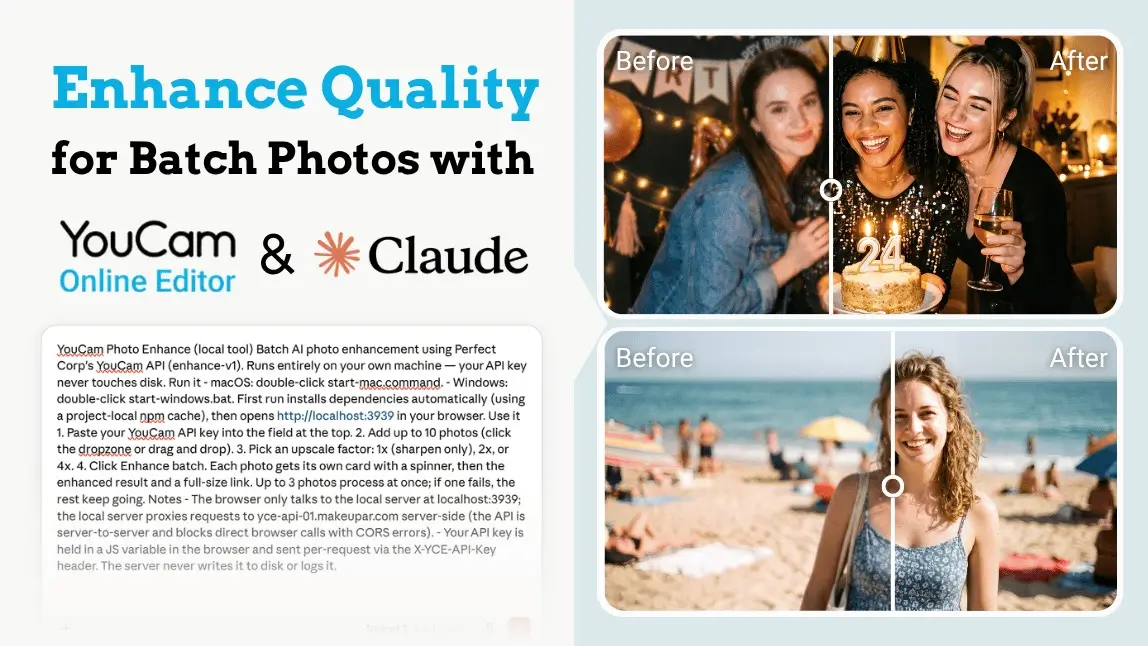 How to Enhance Quality for Batch Photos with Claude