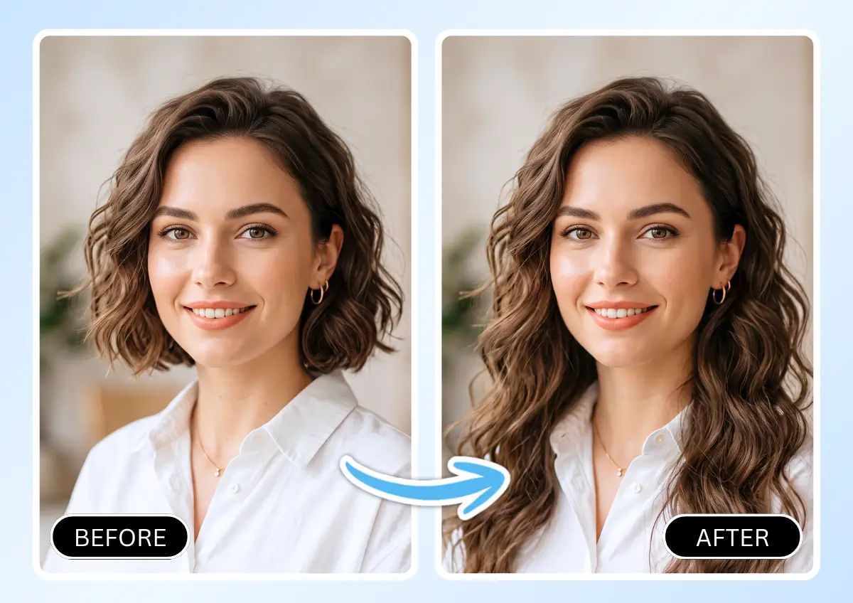 AI Hair Extension Virtual Try-On
