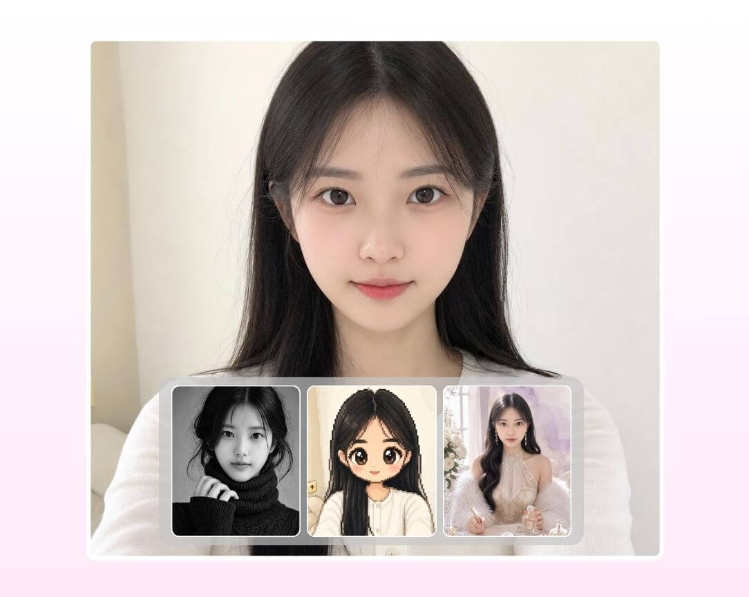 AI 創意模板套用