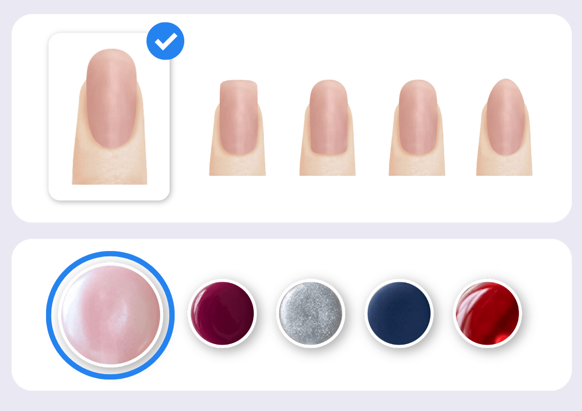 Step 2, Pick a Round Nail Shape and Polish Shade