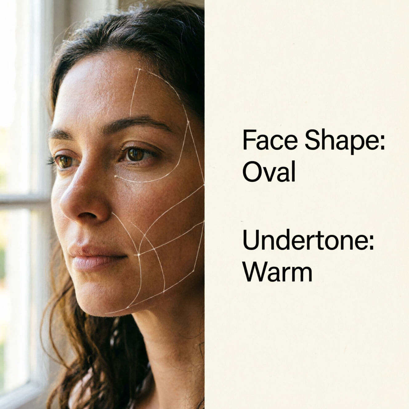 Step 2 - AI Reads Face Shape and Skin Tone
