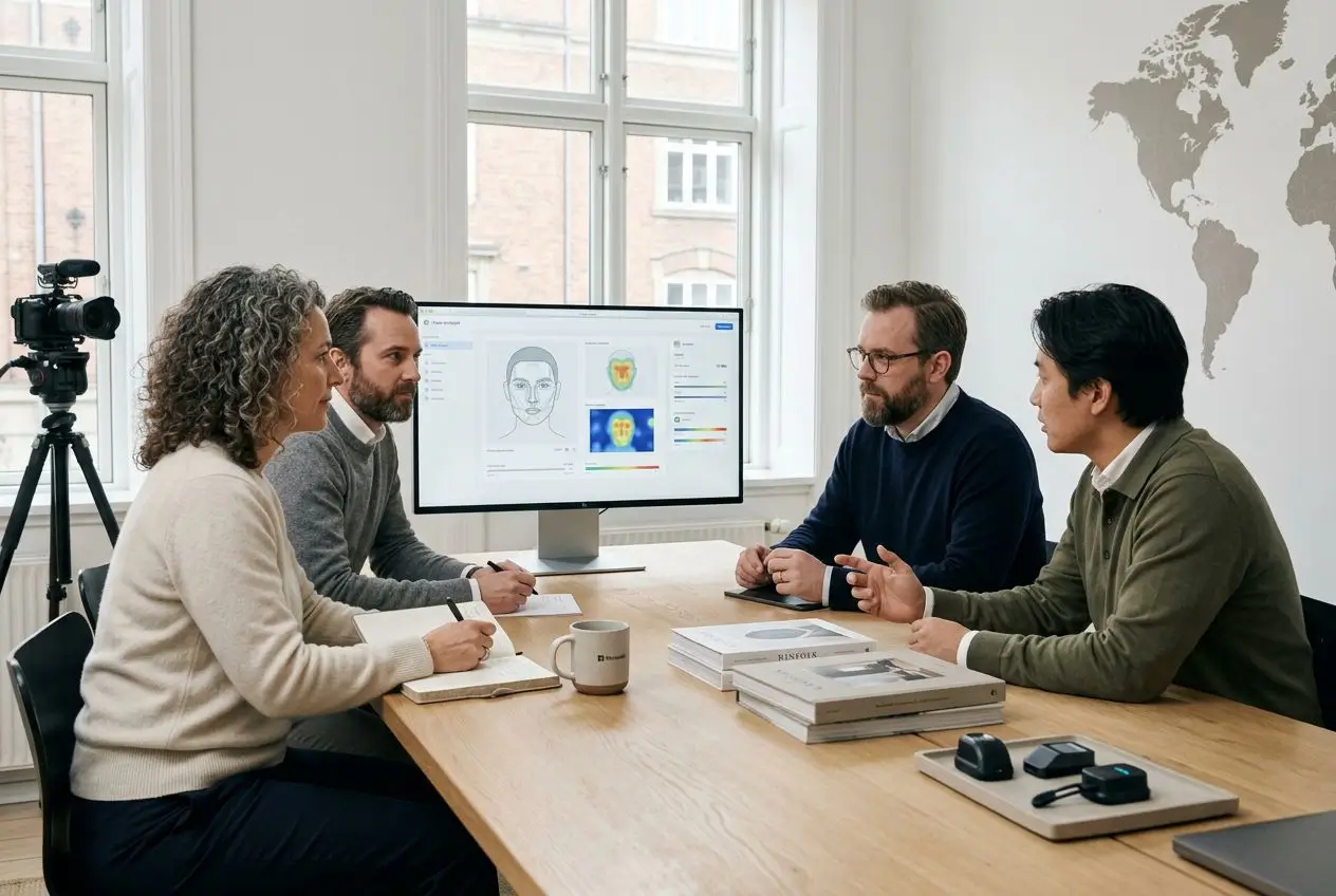 Developer dashboard showing face shape detection API results