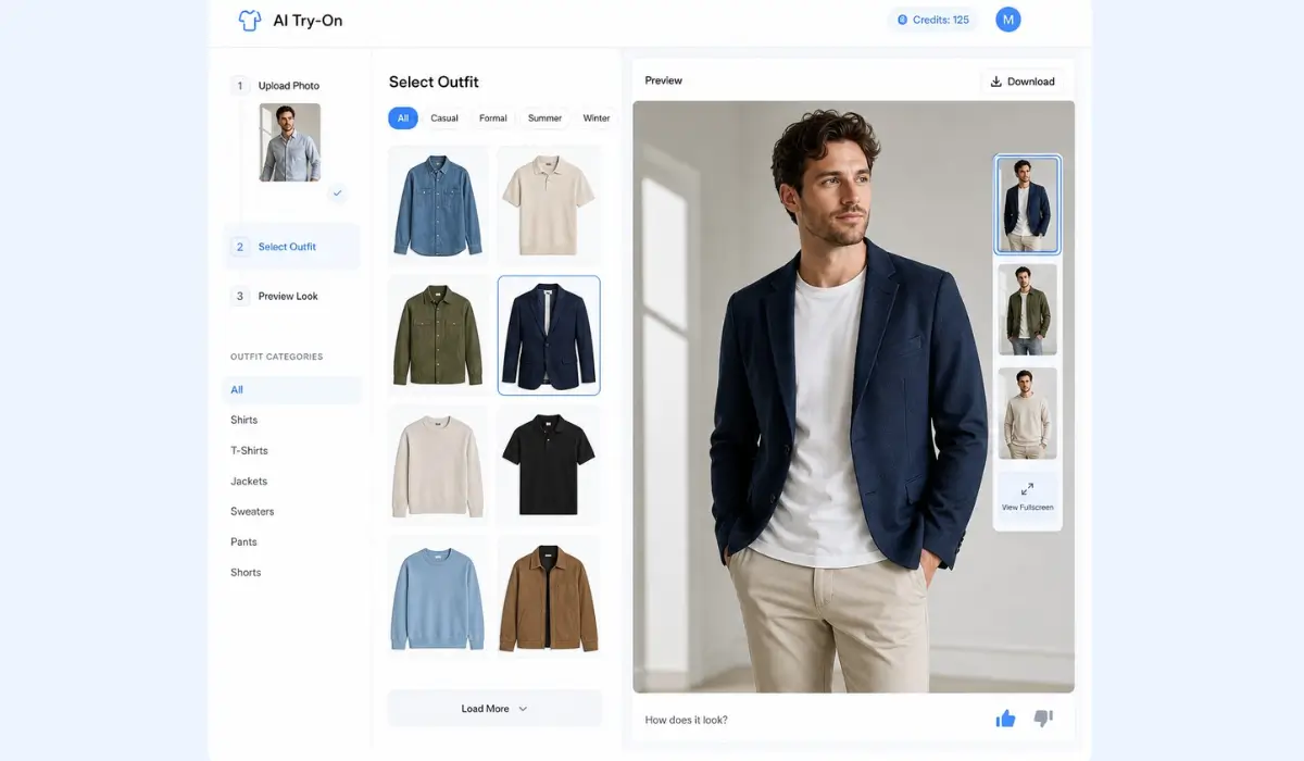 AI Clothes Try-On Experiences