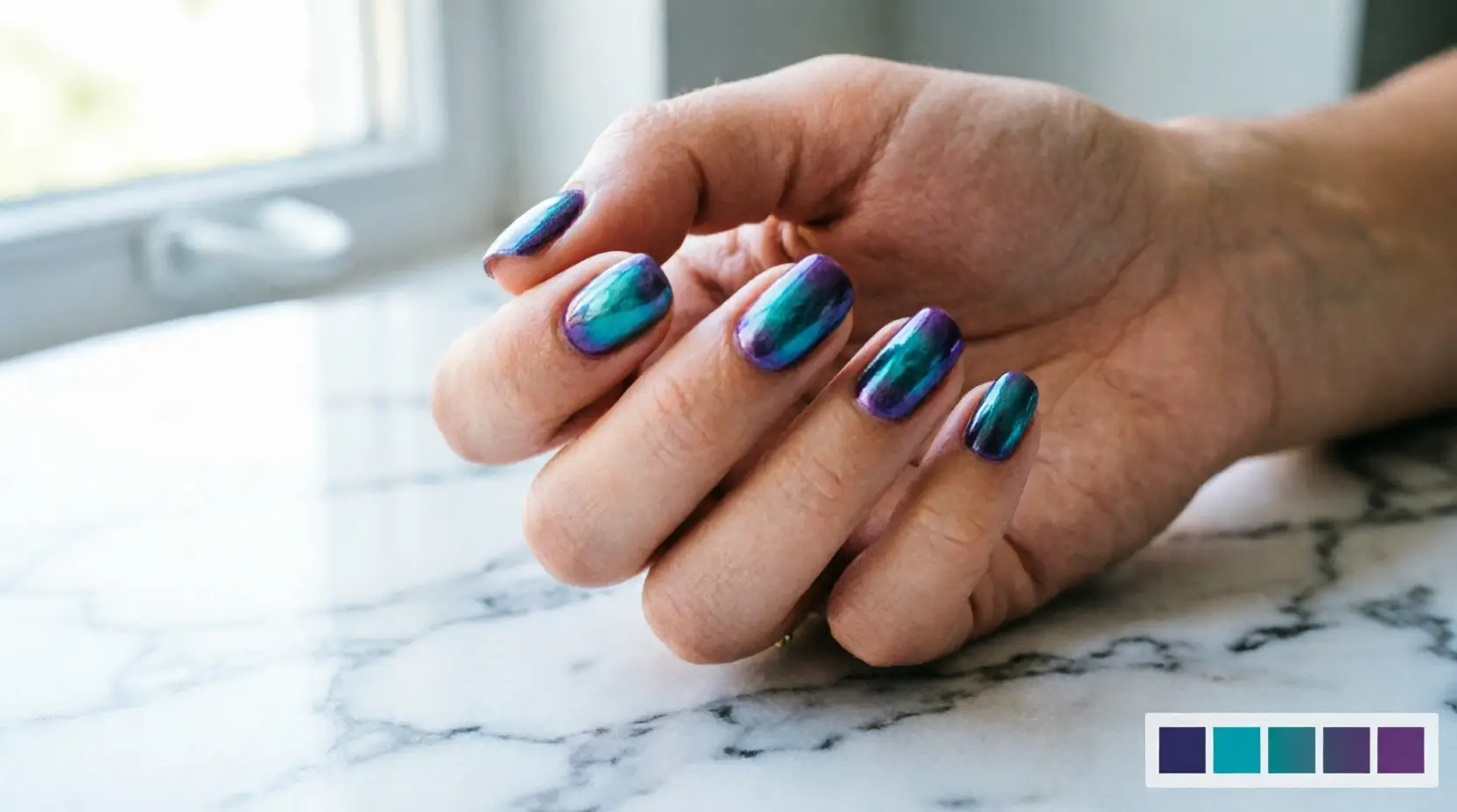 Team collaborating on a color-changing nail try-on integration