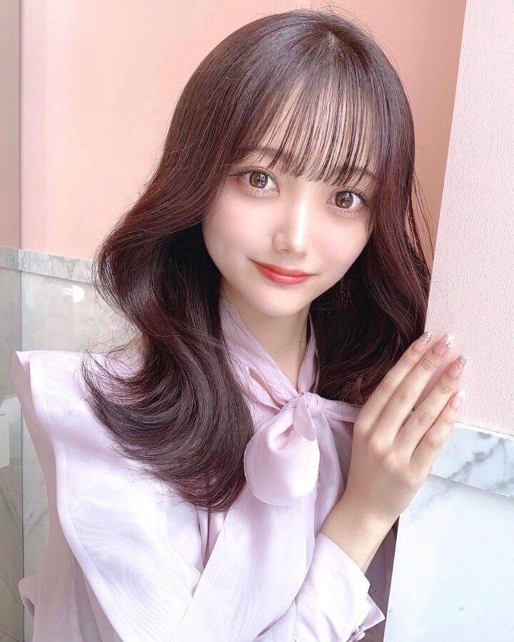 ブルベ冬明るめヘアカラーピンクラベンダー|ブルベ冬に似合う髪色 ブルベ冬明るめヘアカラーピンクラベンダーのヘアカラー例