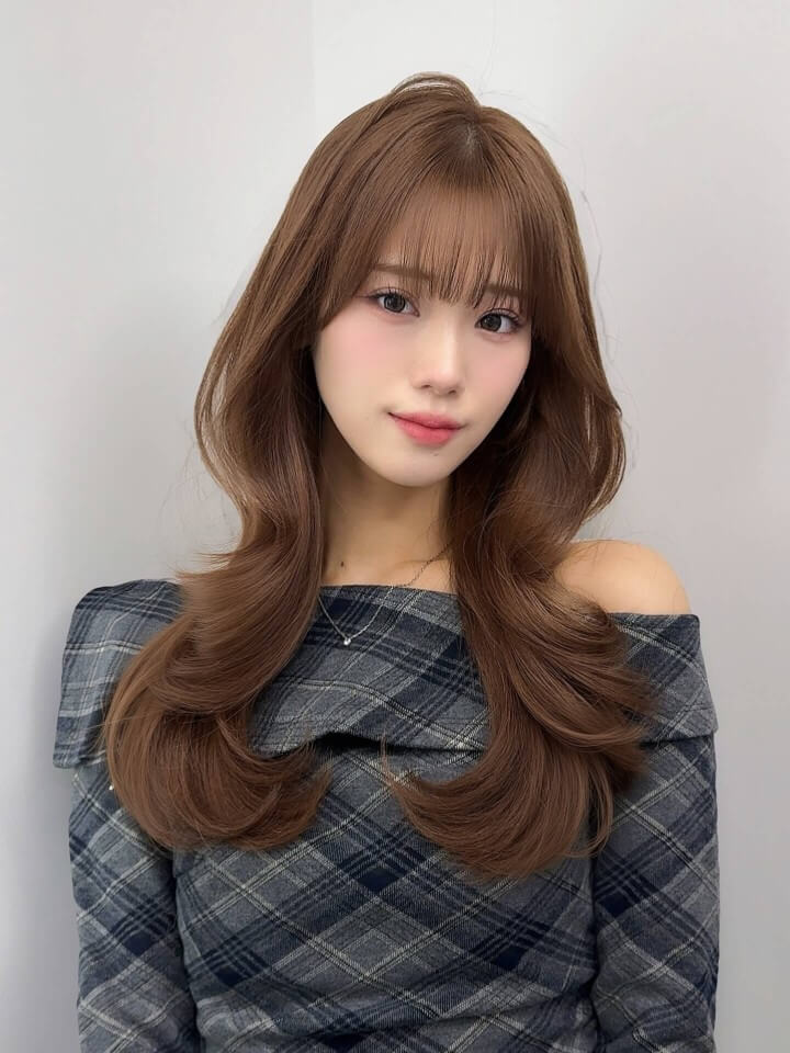 ロングヘア×エギョモリ|韓国アイドルの髪型おすすめ(長さ別) ロングヘア×エギョモリ 韓国アイドルの髪型(長さ別)