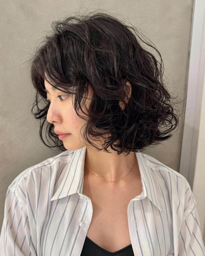 ひし形シルエットのショートボブ ひし形シルエットのショートボブ