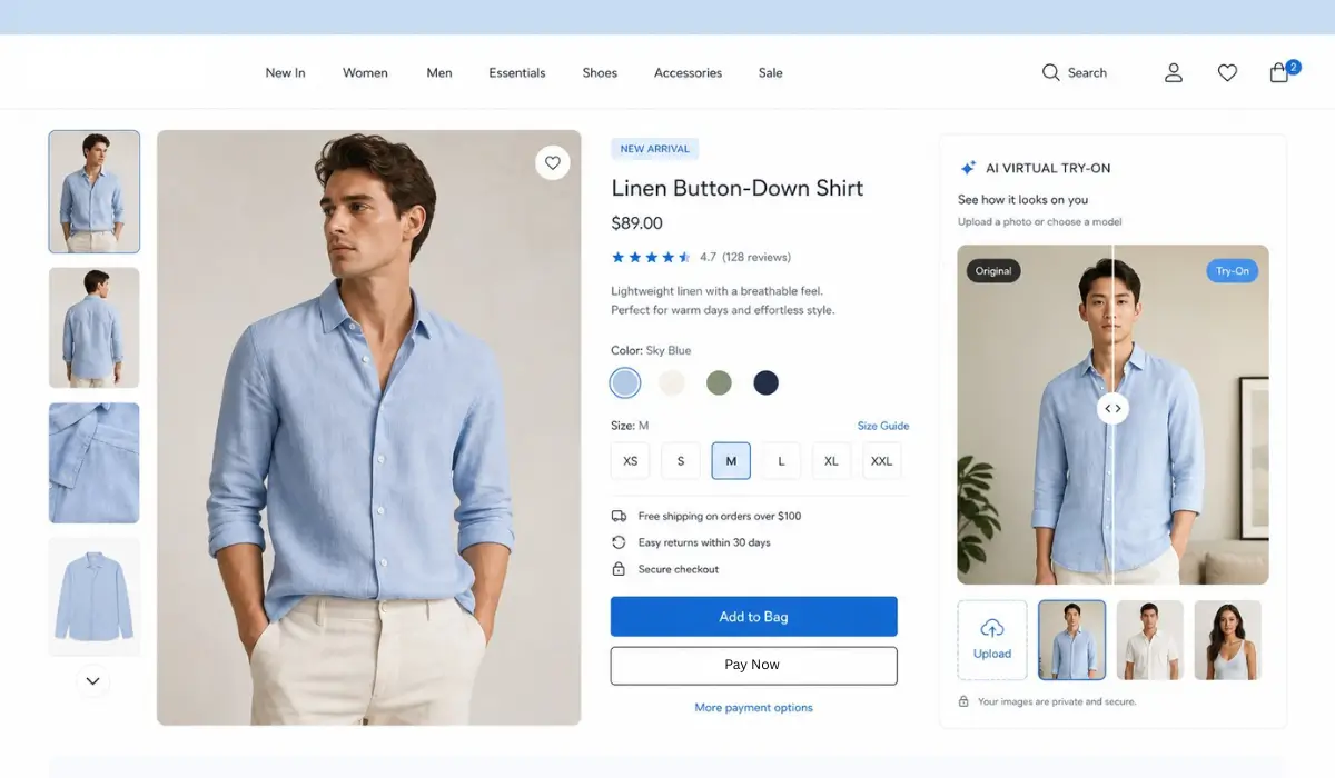 Interactive Product Pages