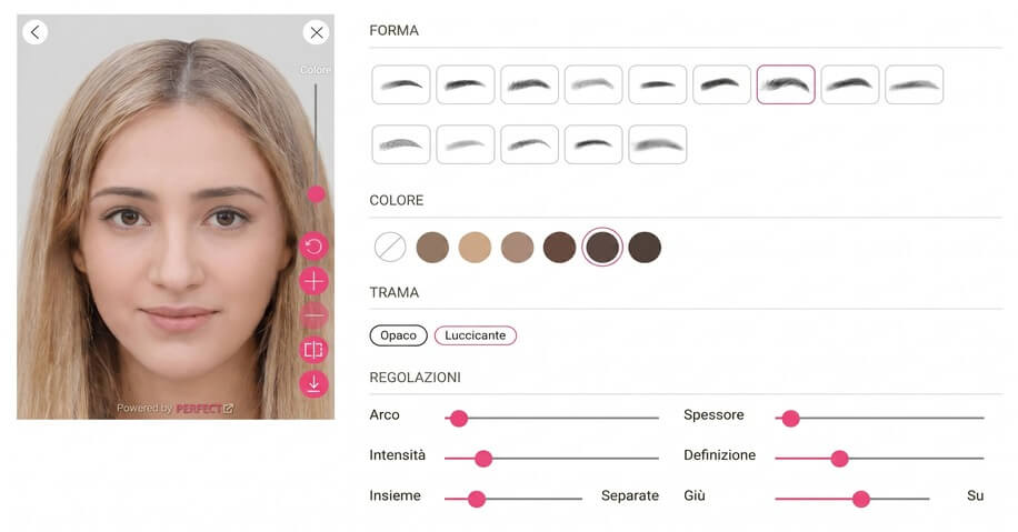 Come Simulare Tipi di Sopracciglia: Virtual Try On