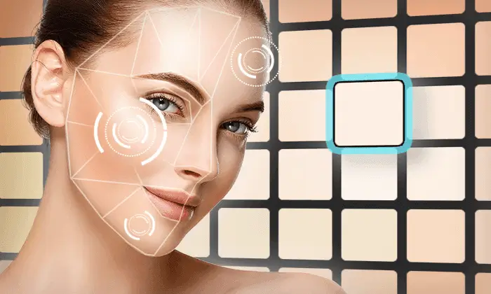 Analizador de tonos de color facial